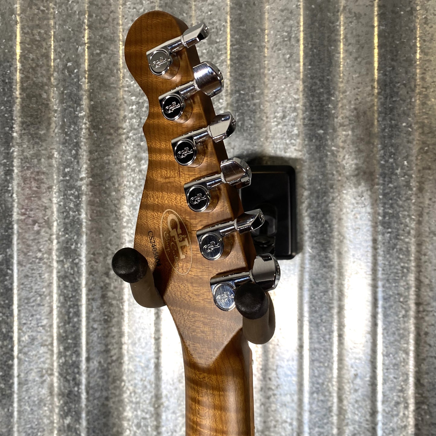 G&L USA Custom Shop Legacy HSH Smoked Caramel Roasted Pine Guitar & Bag #5004