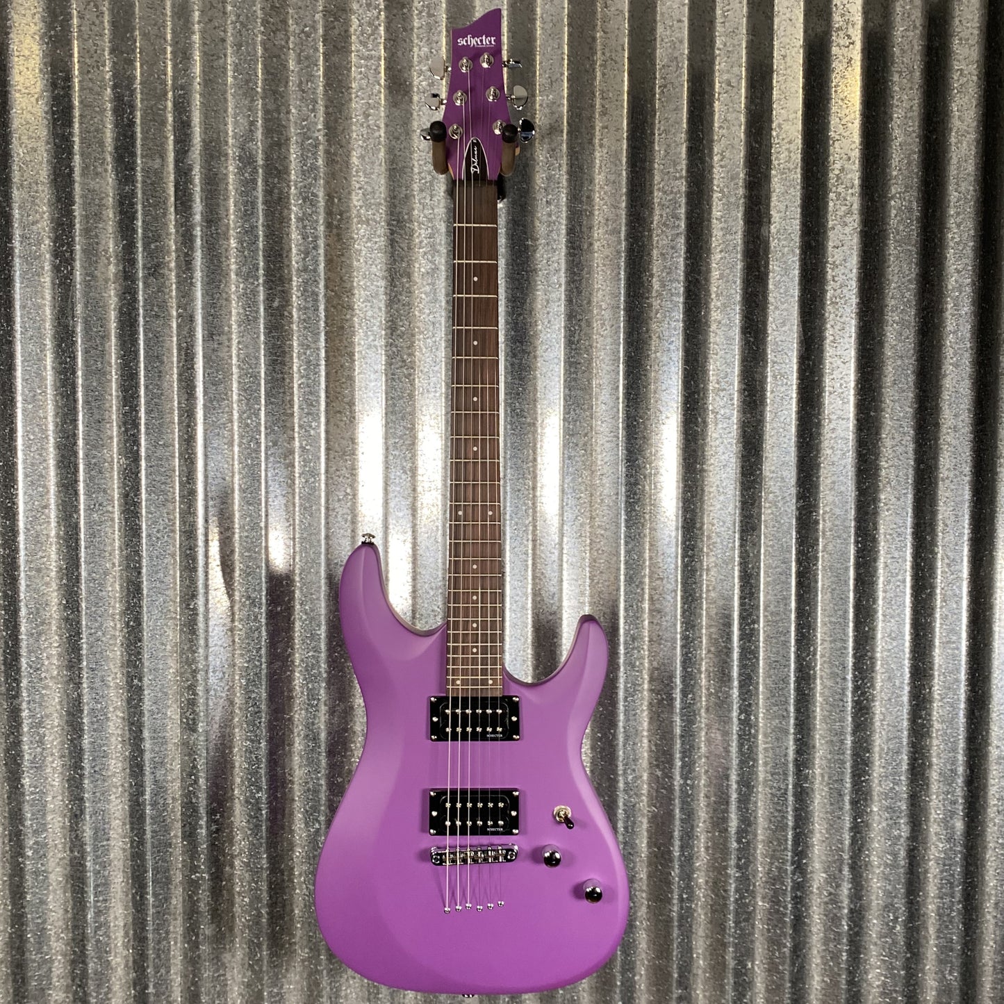 Schecter C-6 Deluxe Satin Purple Guitar #1039