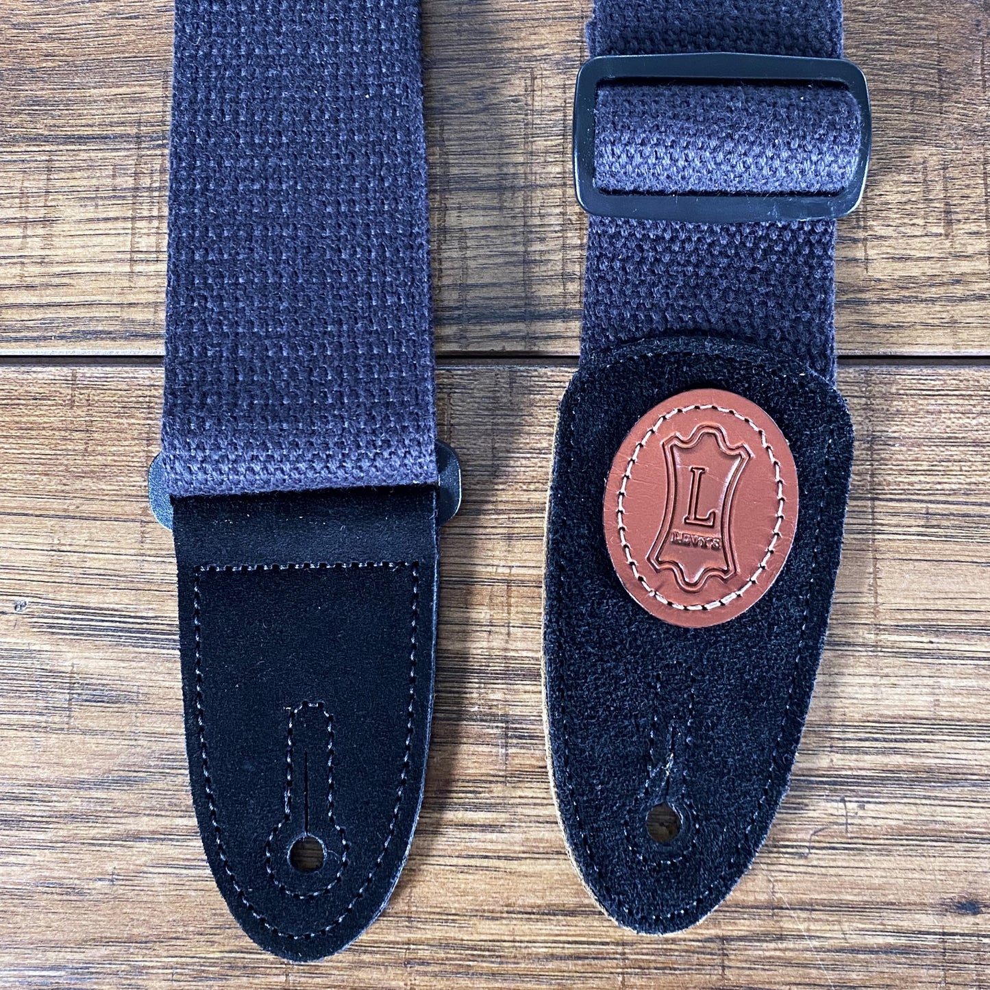 Levy's MSSC8-BLK 2" Cotton Guitar Bass Strap Black