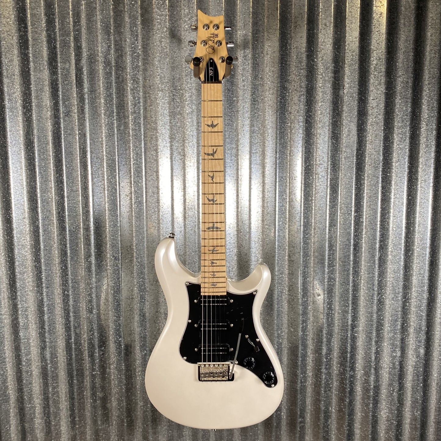 PRS Paul Reed Smith SE NF3 Pearl White Maple Guitar & Bag #4846