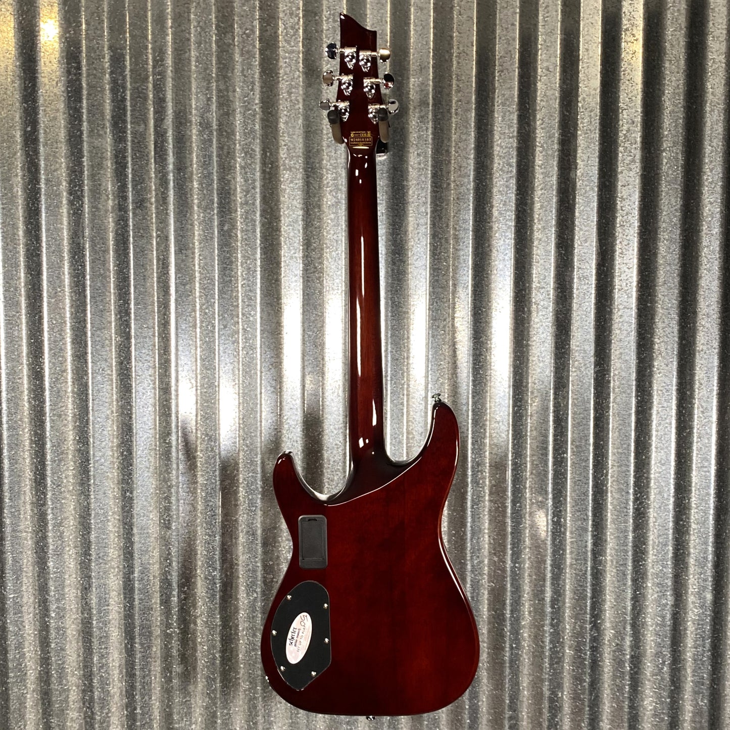 Schecter C1 E/A Classic Piezo Cat's Eye Flame Guitar #0383