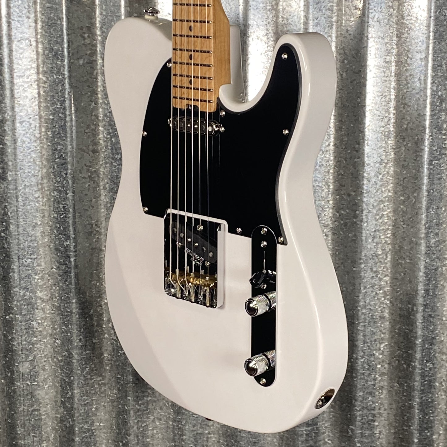 Musi Virgo Classic Telecaster Trans White Guitar #0249 Used