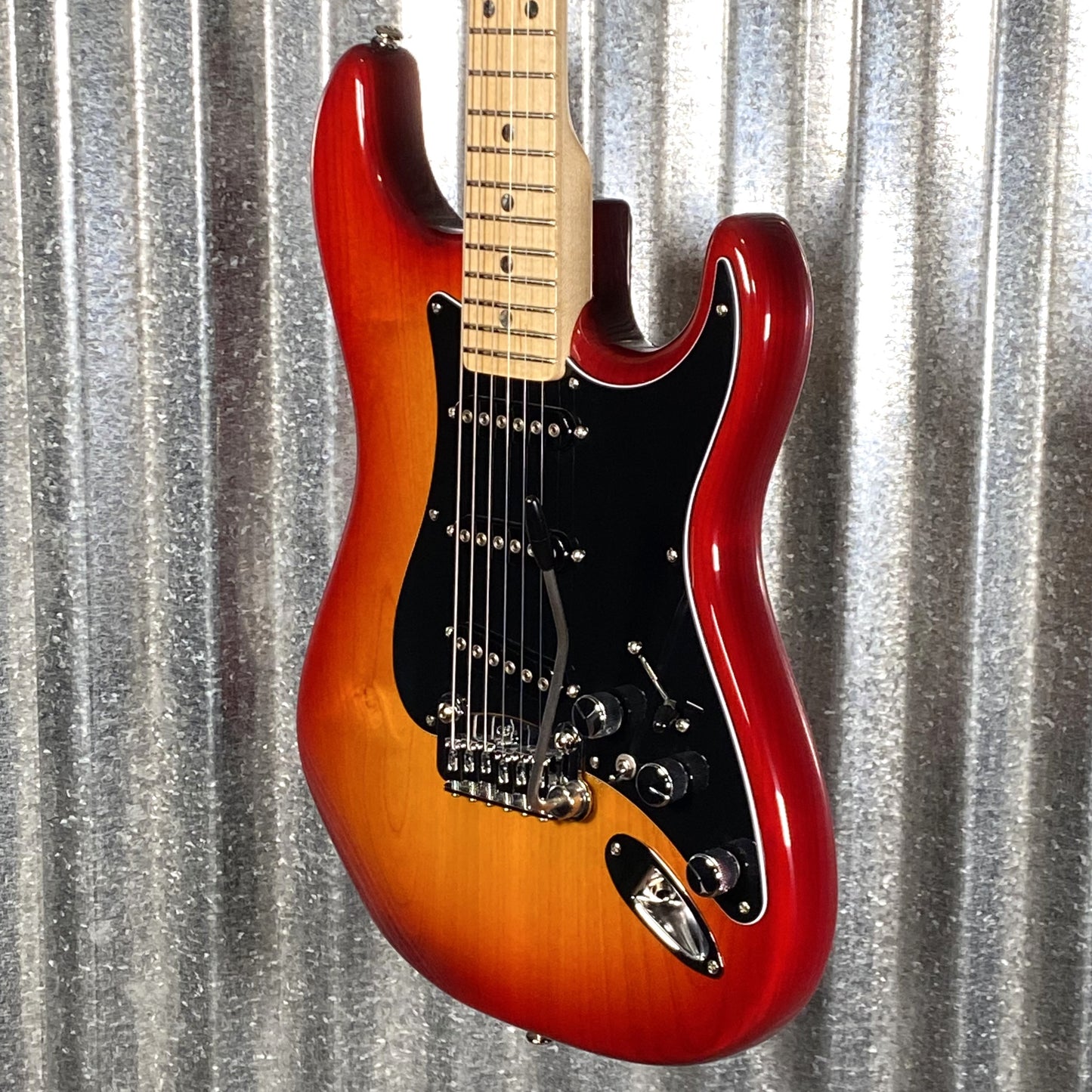 G&L USA CLF Research S-500 Cherryburst Guitar & Bag #9194 Used