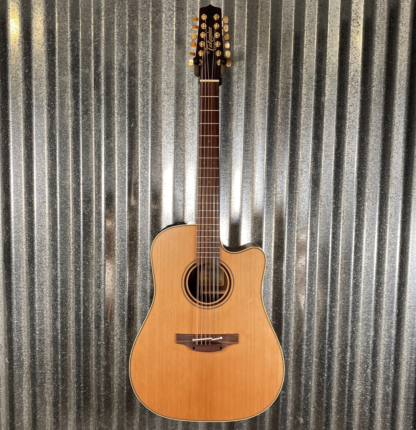 Takamine P3DC-12 Natural Cutaway 12 String Acoustic Electric Guitar & Case Japan #0266 Used
