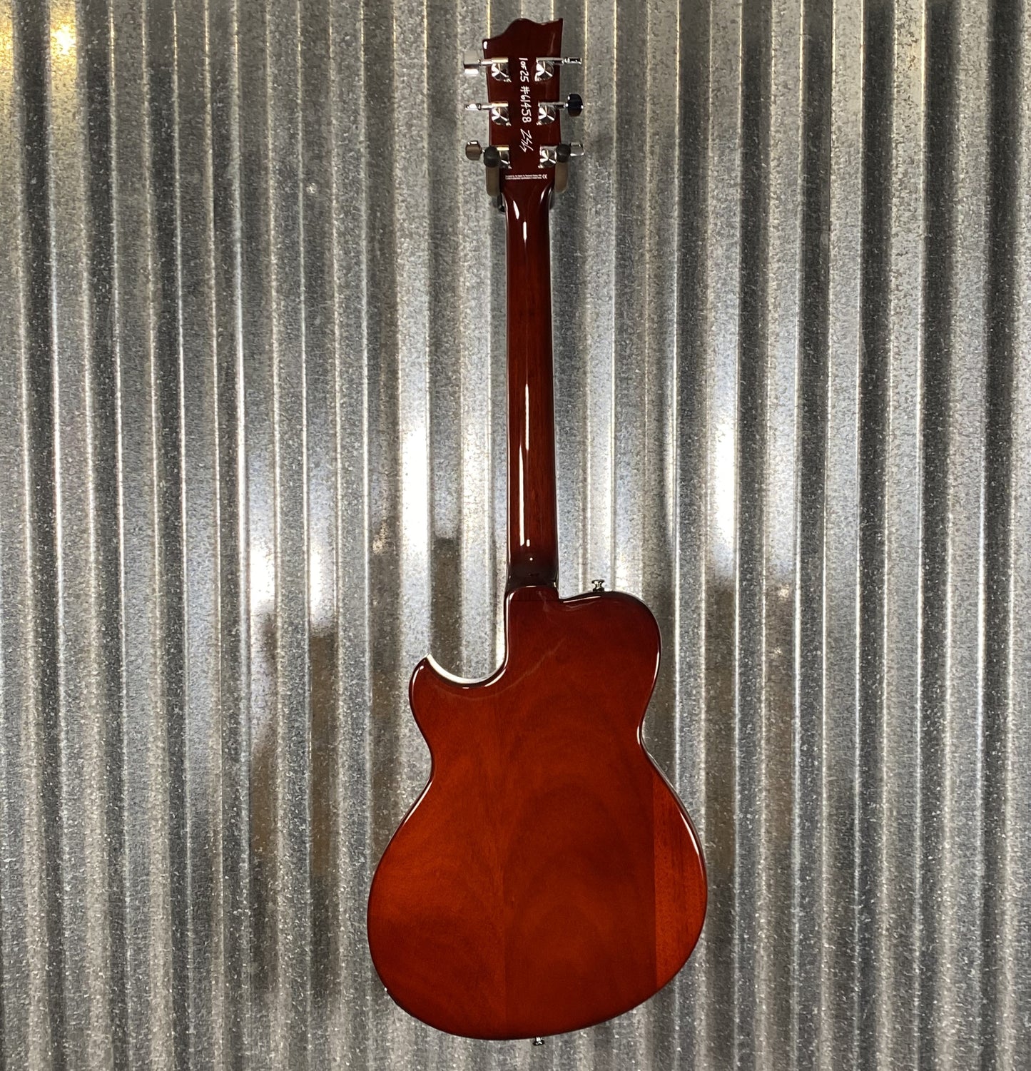 Reverend Limited Edition Roundhouse Semi Hollow Body Archtop Vintage Clear Natural Guitar & Case
