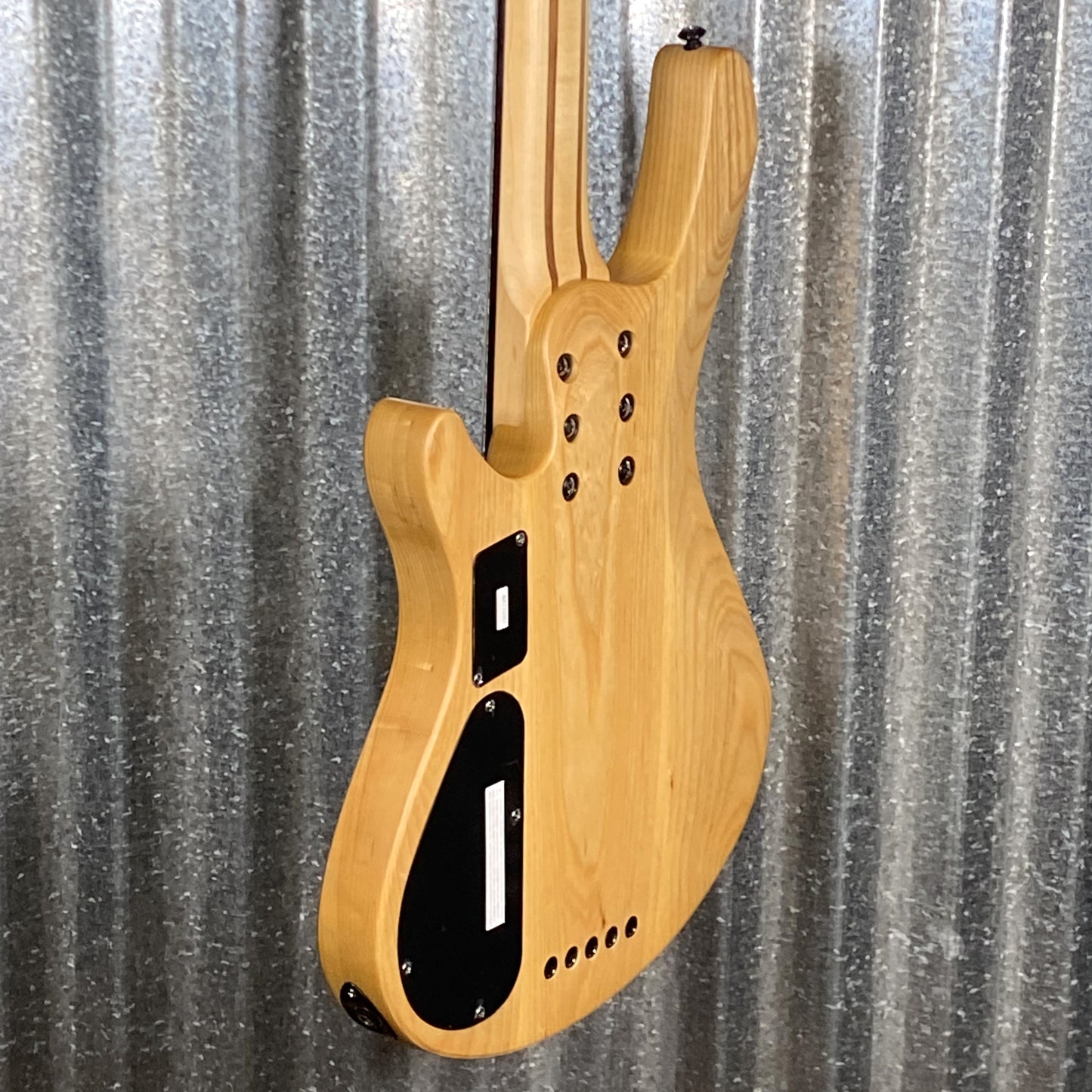 Schecter Reaper 5 String Bass Poplar Burl Top Natural Satin #1783