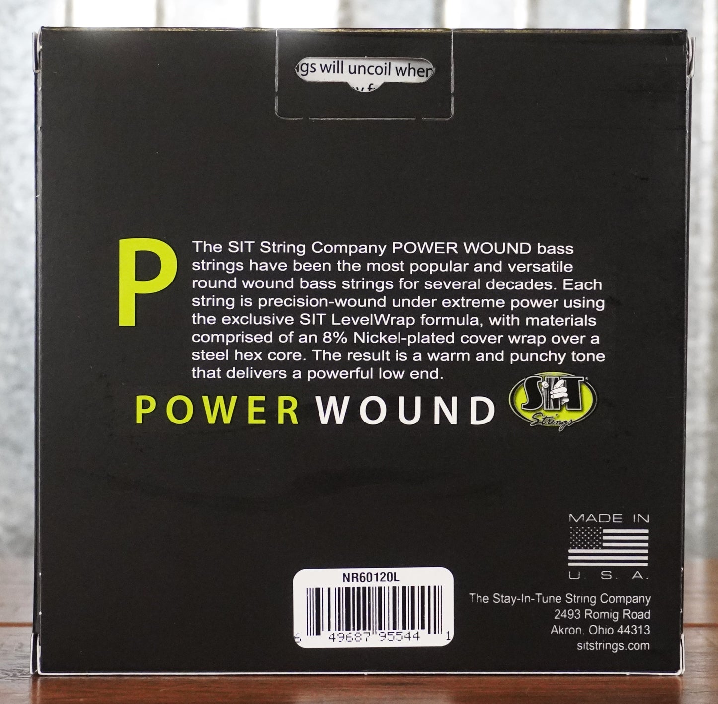 SIT Strings Power Wound 4 String Heavy Nickel Bass Set NR60120L
