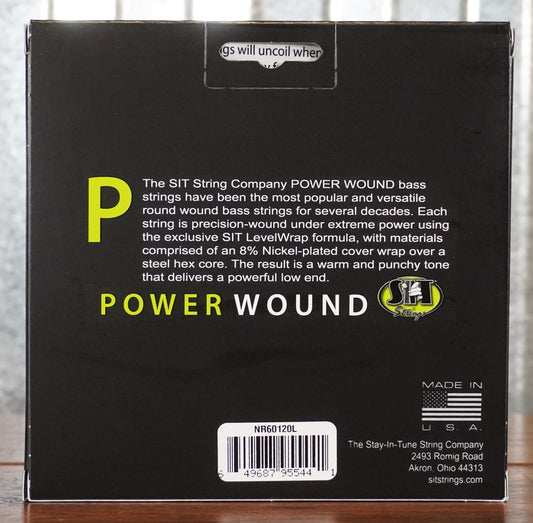 SIT Strings Power Wound 4 String Heavy Nickel Bass Set NR60120L