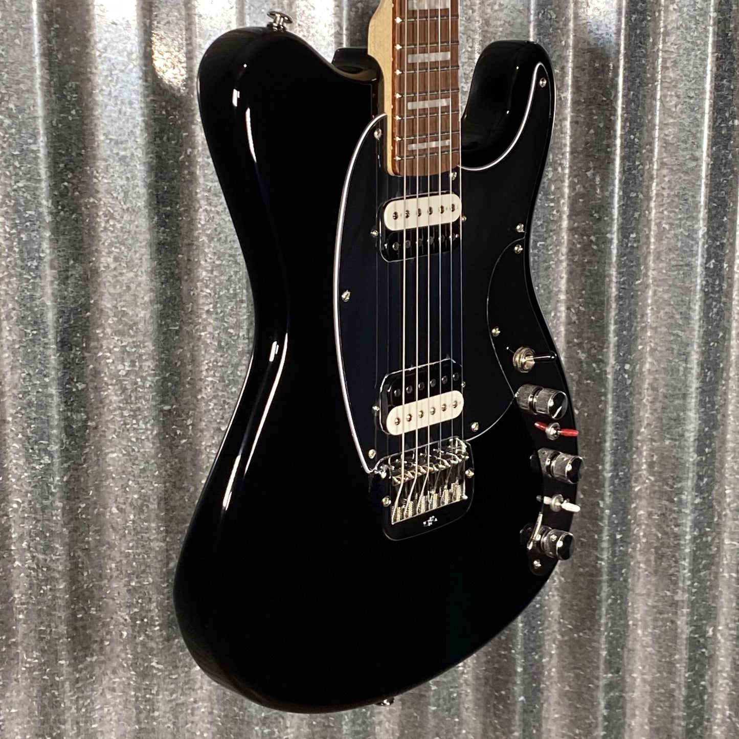 G&L USA CLF Research Espada HH Passive Jet Black Guitar & Bag #7024 Used