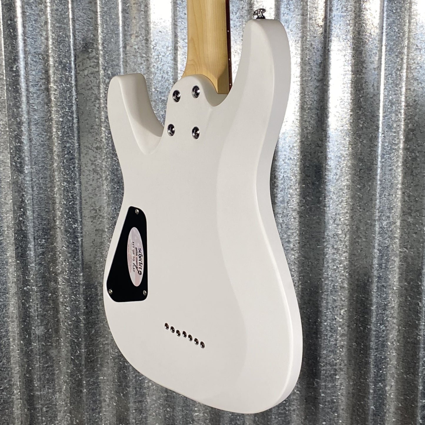 Schecter C-7 Deluxe 7 String Satin White Guitar #3174