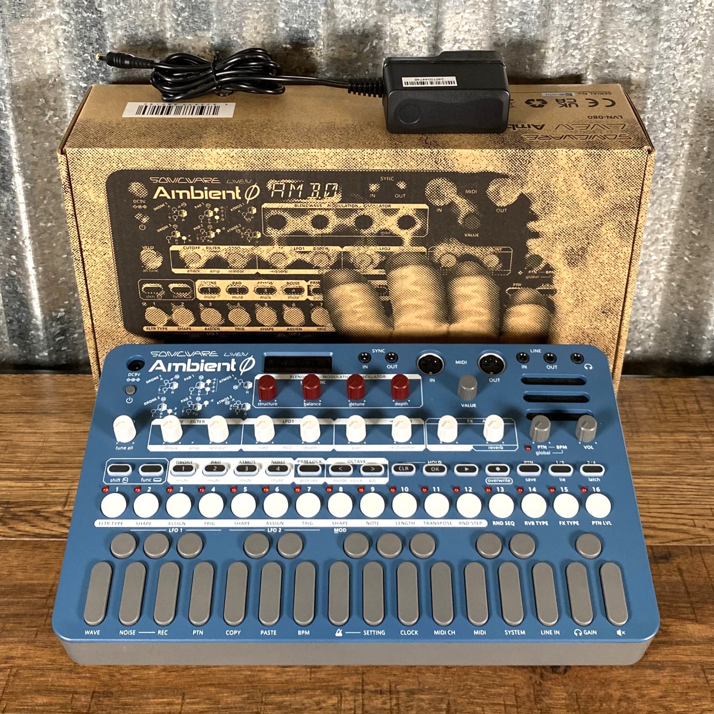 Sonicware Liven Ambient 0 Desktop Soundscape Synthesizer & Power Supply Used