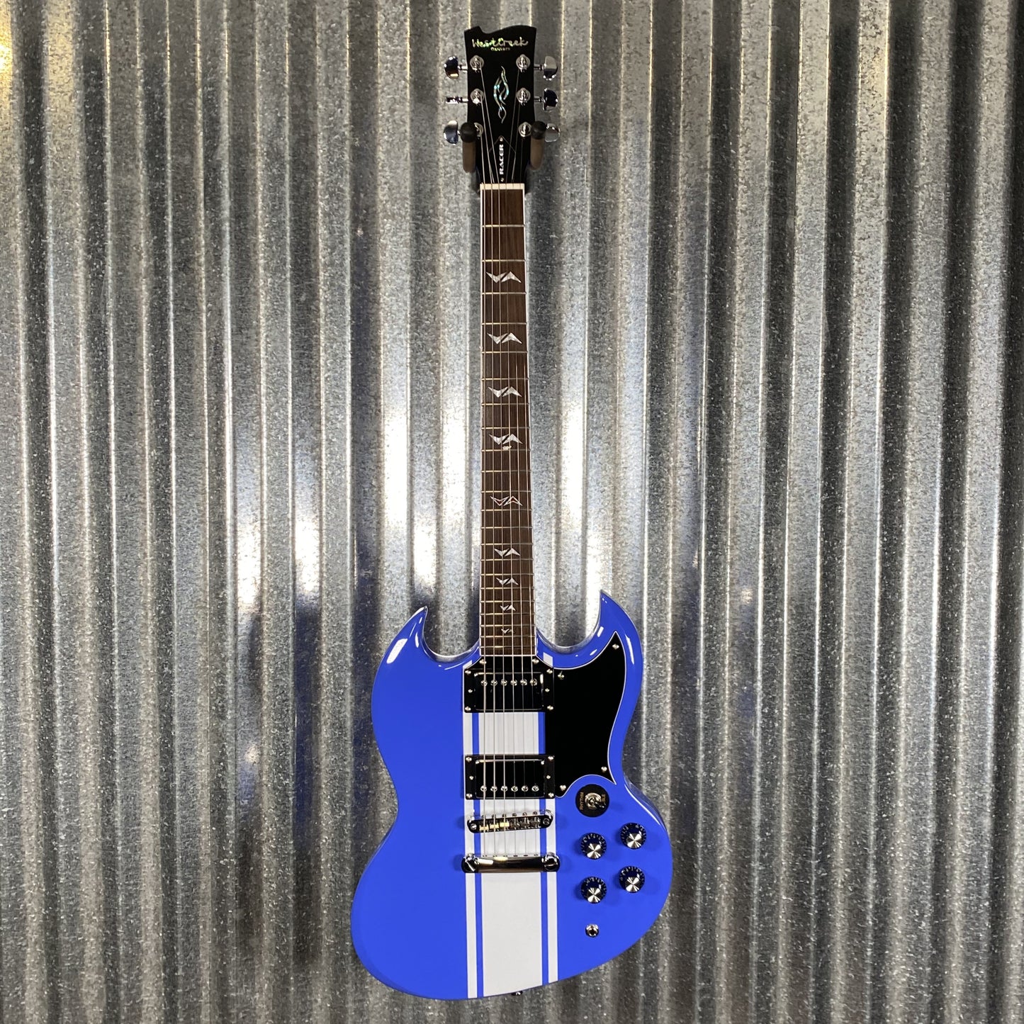 Westcreek Racer Offset SG Blue Solid Body Guitar #0477 Used