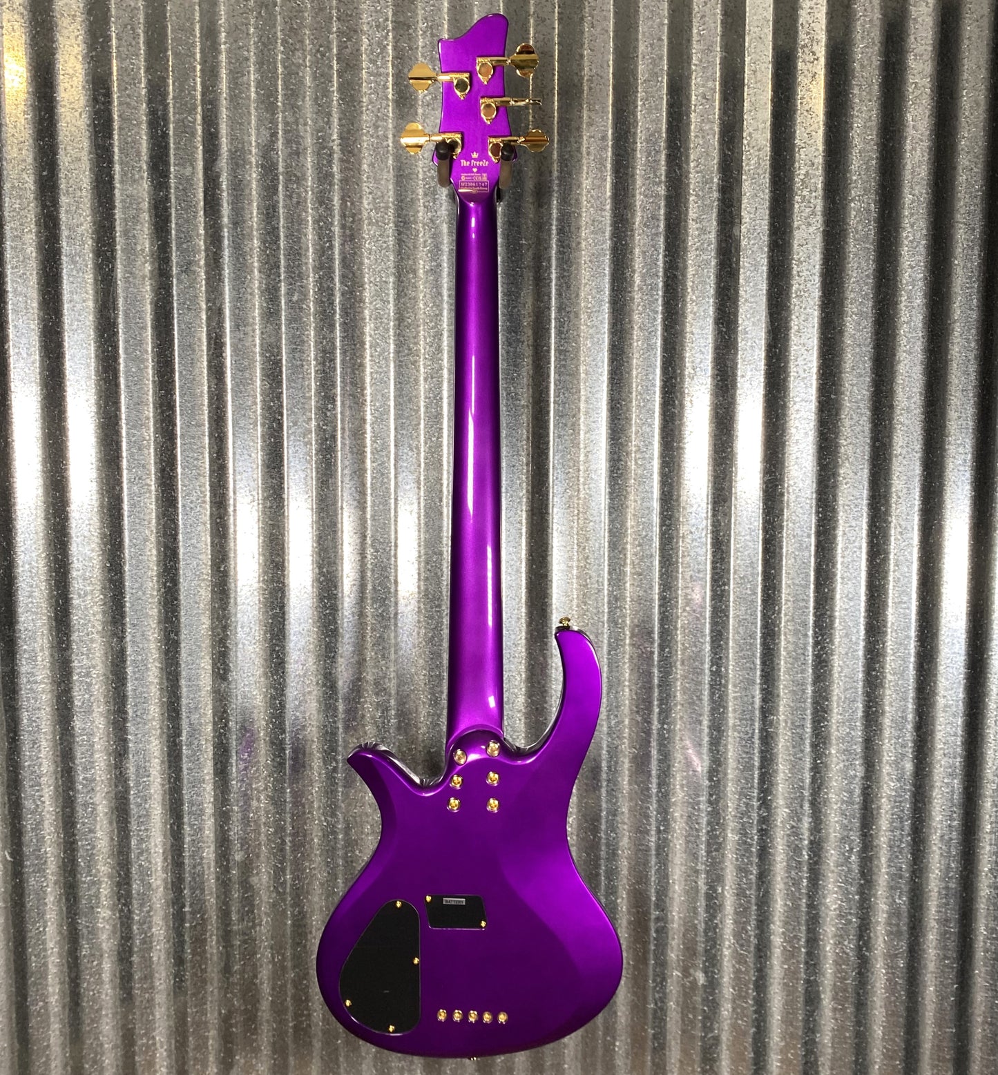 Schecter FreeZesicle-5 Ricky "Freeze" Smith Morris Day and the Time 5 String Bass Freeze Purple Blem #1747
