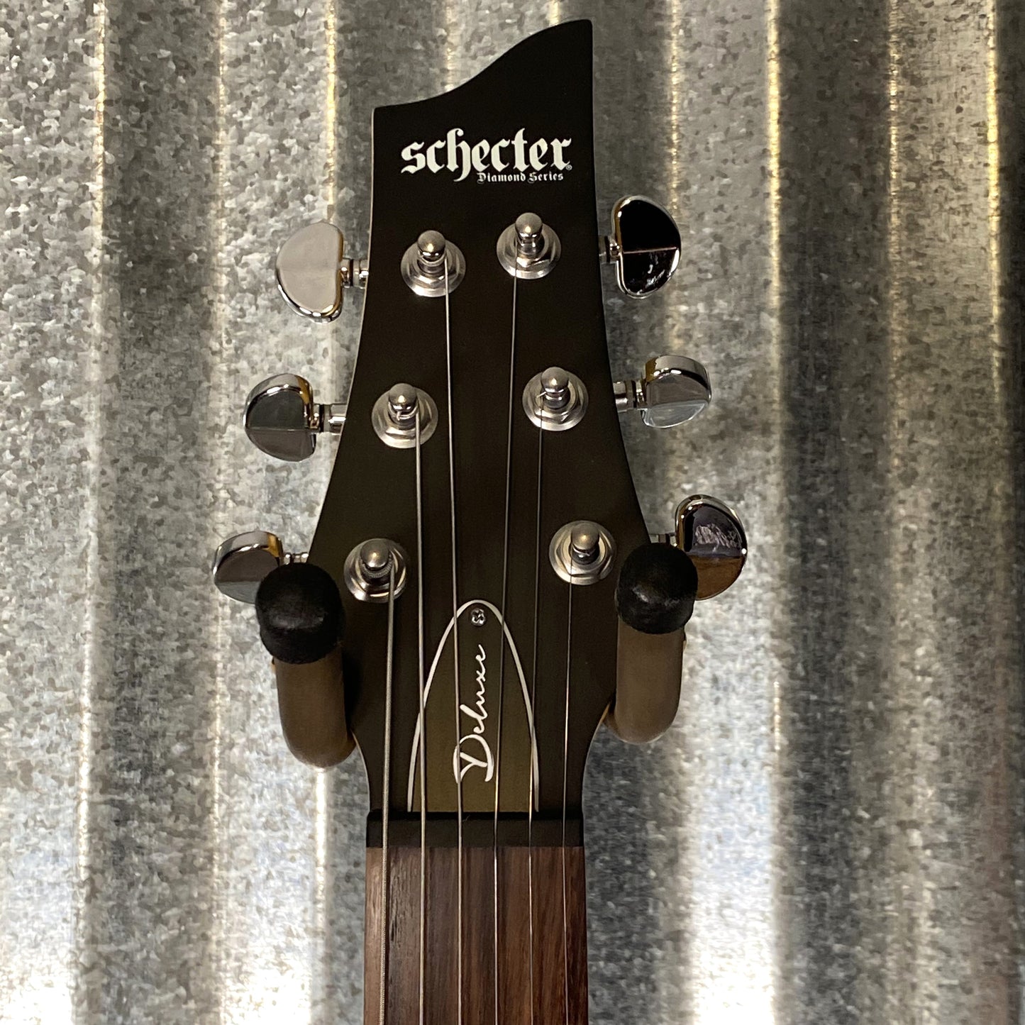 Schecter C-6 Deluxe Satin Black Guitar #0070