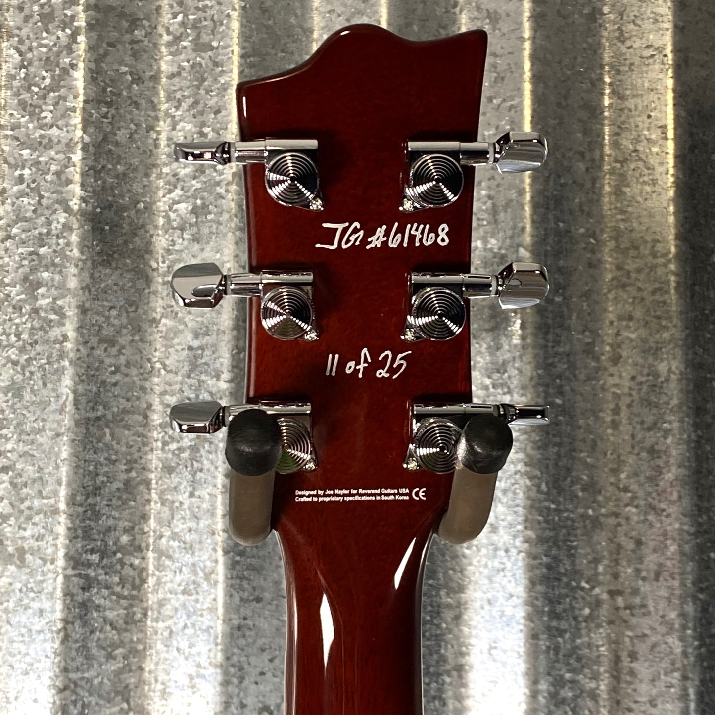 Reverend Limited Edition Roundhouse Semi Hollow Body Archtop Vintage Clear Natural Guitar Blem #11