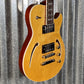 Reverend Limited Edition Roundhouse Semi Hollow Body Archtop Vintage Clear Natural Guitar Blem #10