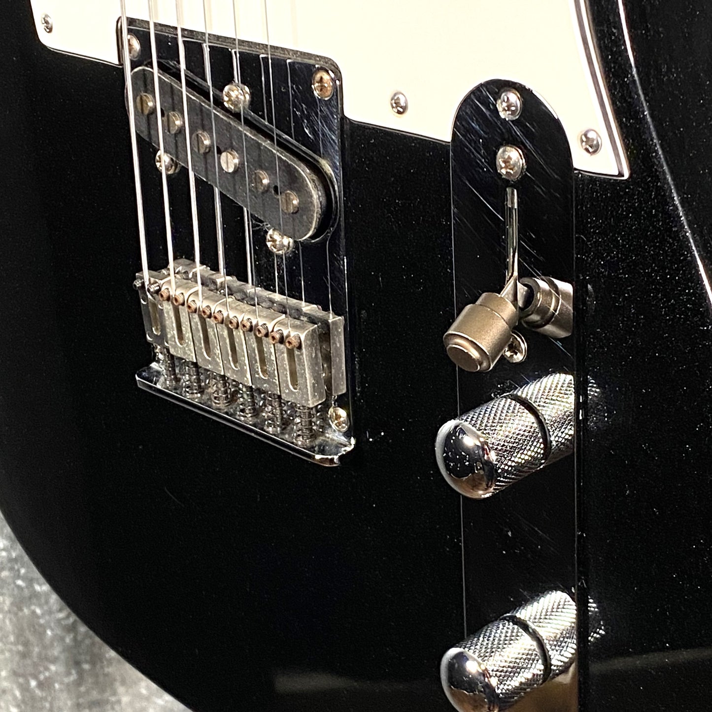 Fender Squier Standard Telecaster Black Metallic Guitar #8357 Used