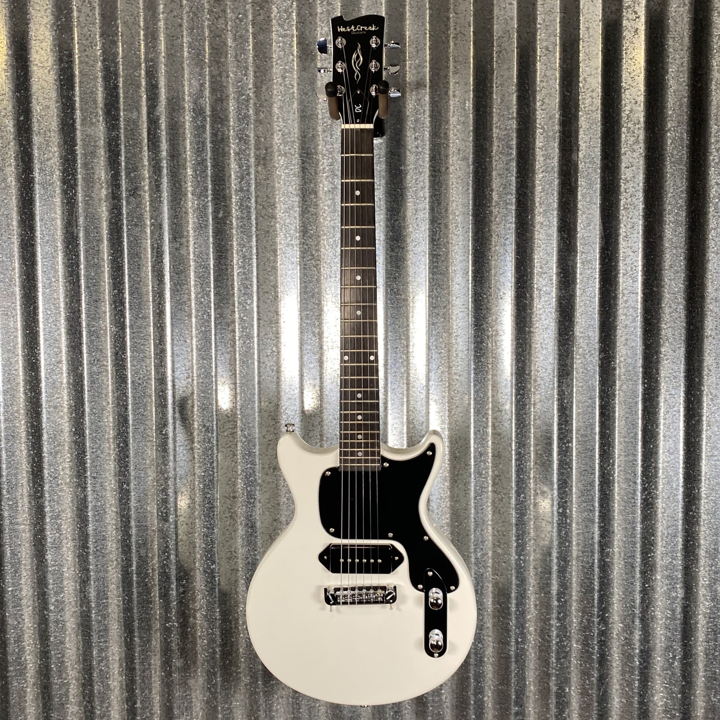 Westcreek DC LP Junior P90 White #0177 Used