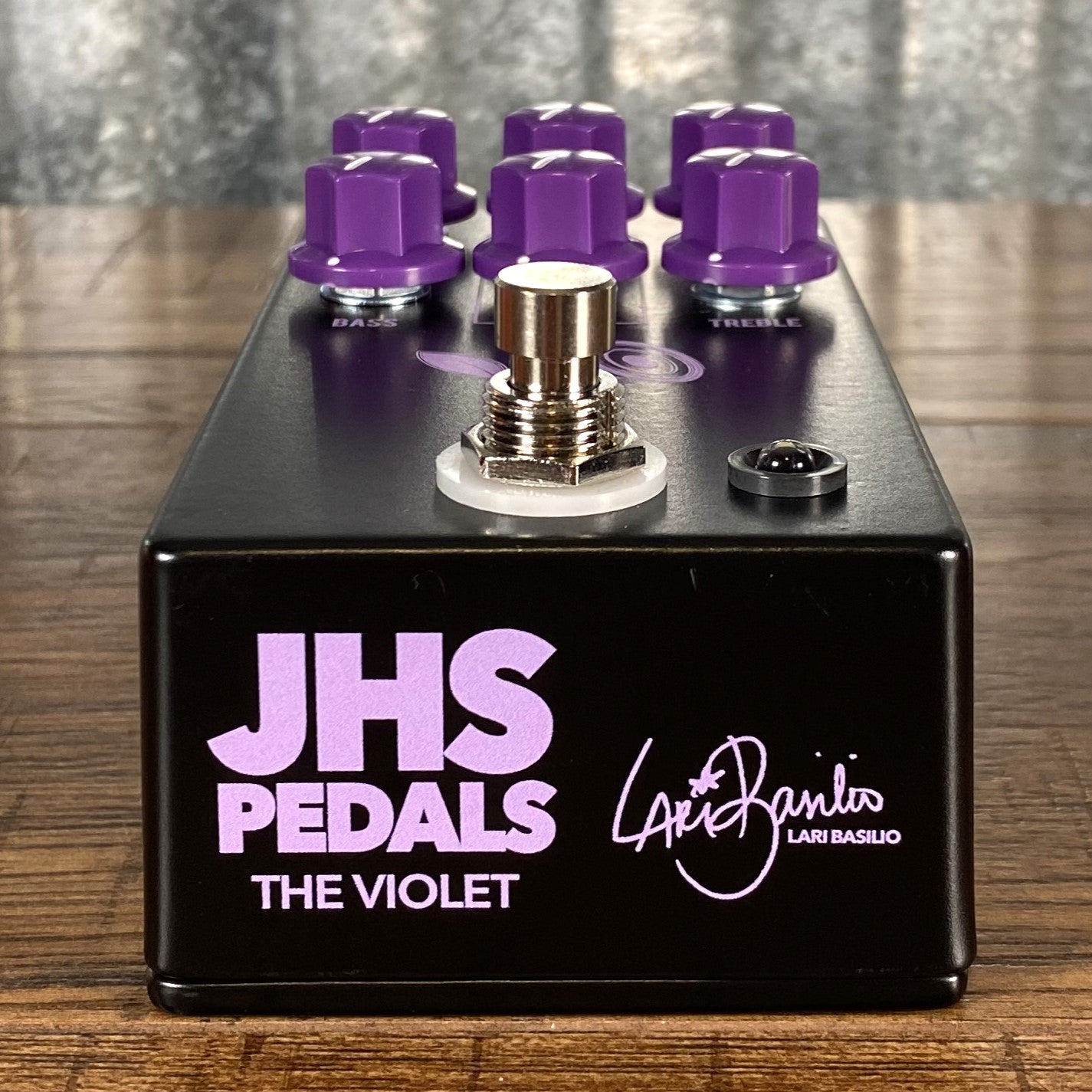 JHS Pedals Violet Lari Basilio Distortion Overdrive Guitar Effect Pedal Black