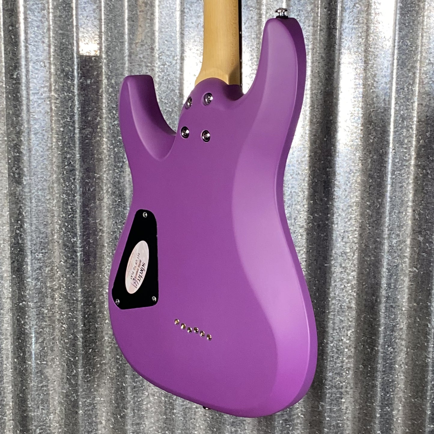 Schecter C-6 Deluxe Satin Purple Guitar #1039