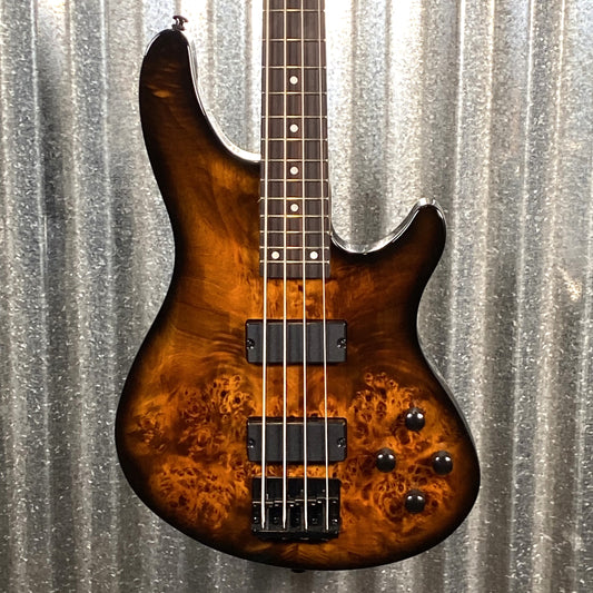 Schecter C-4 Standard Tobacco Burl 4 String Bass #0822