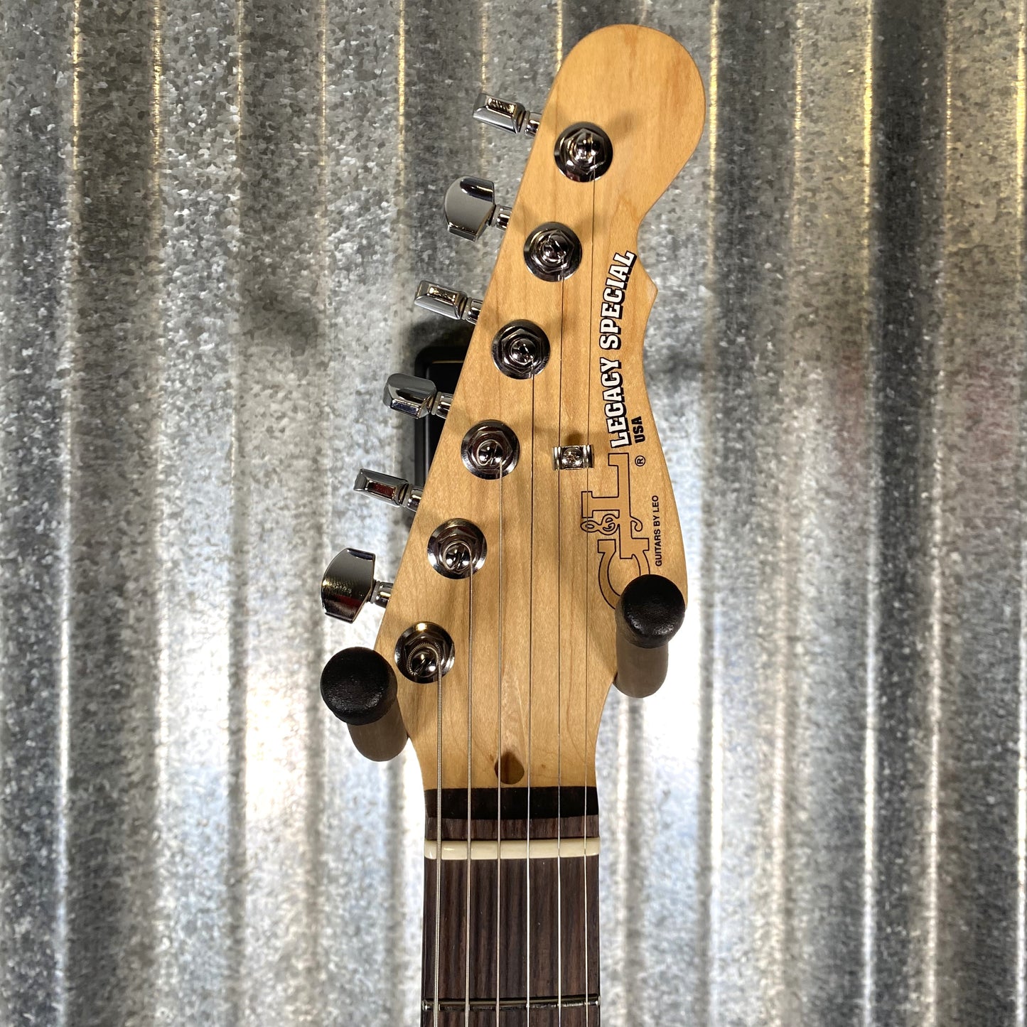 G&L USA Legacy Special Shoreline Gold Guitar & Bag #0024