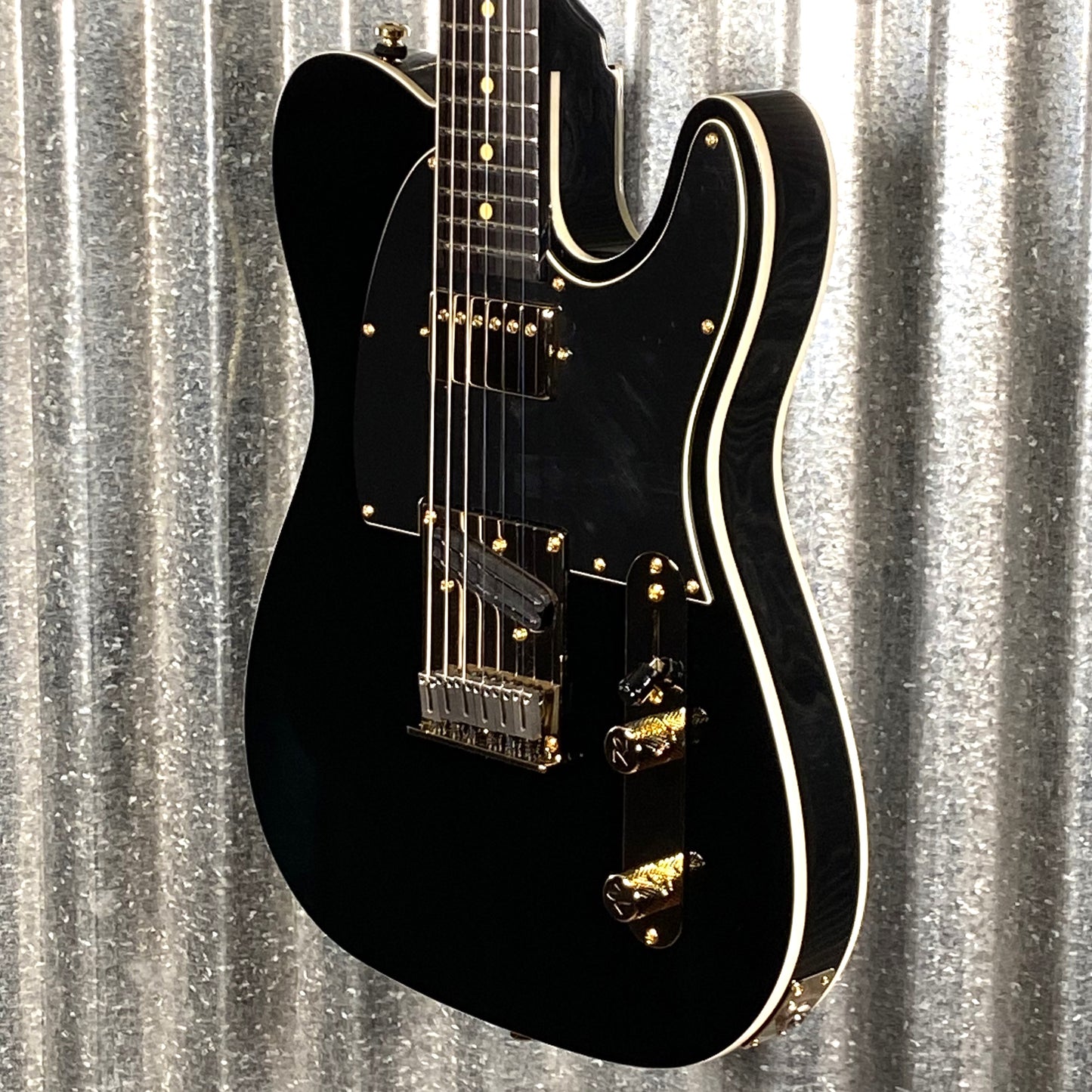 Reverend Pete Anderson Eastsider T Limited Run Gloss Black Guitar & Two Tone Bag #37
