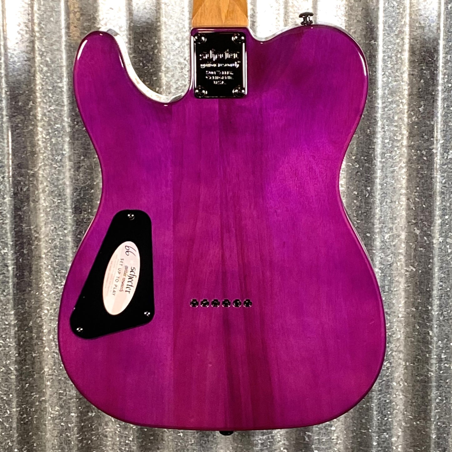 Schecter PT Standard Purple Burst Burl Guitar #0349