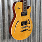 Reverend Limited Edition Roundhouse Semi Hollow Body Archtop Vintage Clear Natural Guitar & Case #8