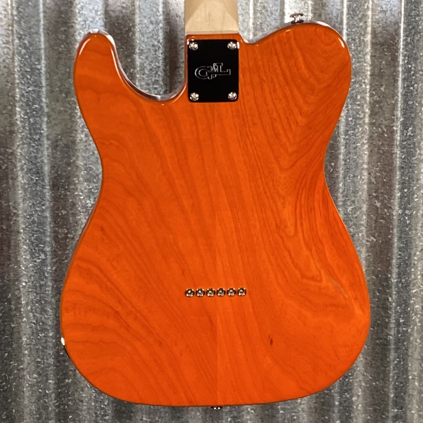G&L USA Fullerton Deluxe ASAT Classic Bluesboy Clear Orange Guitar & Bag #8195