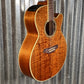 Takamine EF508KC Koa Cutaway Acoustic Electric Guitar & Case Japan #0959 Used