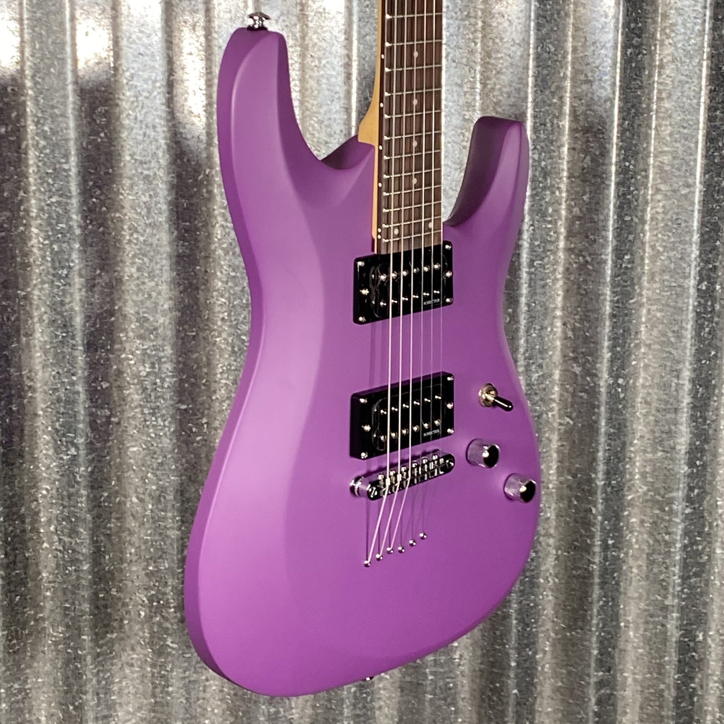 Schecter C-6 Deluxe Satin Purple Guitar #1039