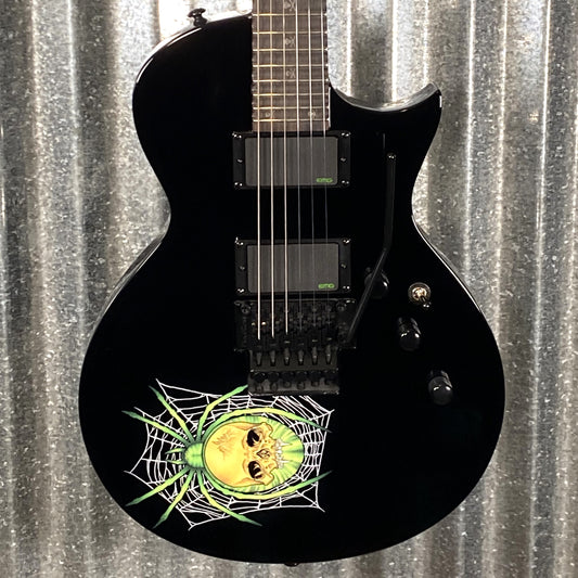 ESP LTD KH-3 30th Anniversary Spider Kirk Hammett Black Guitar & Case LKH3 #0921 Used