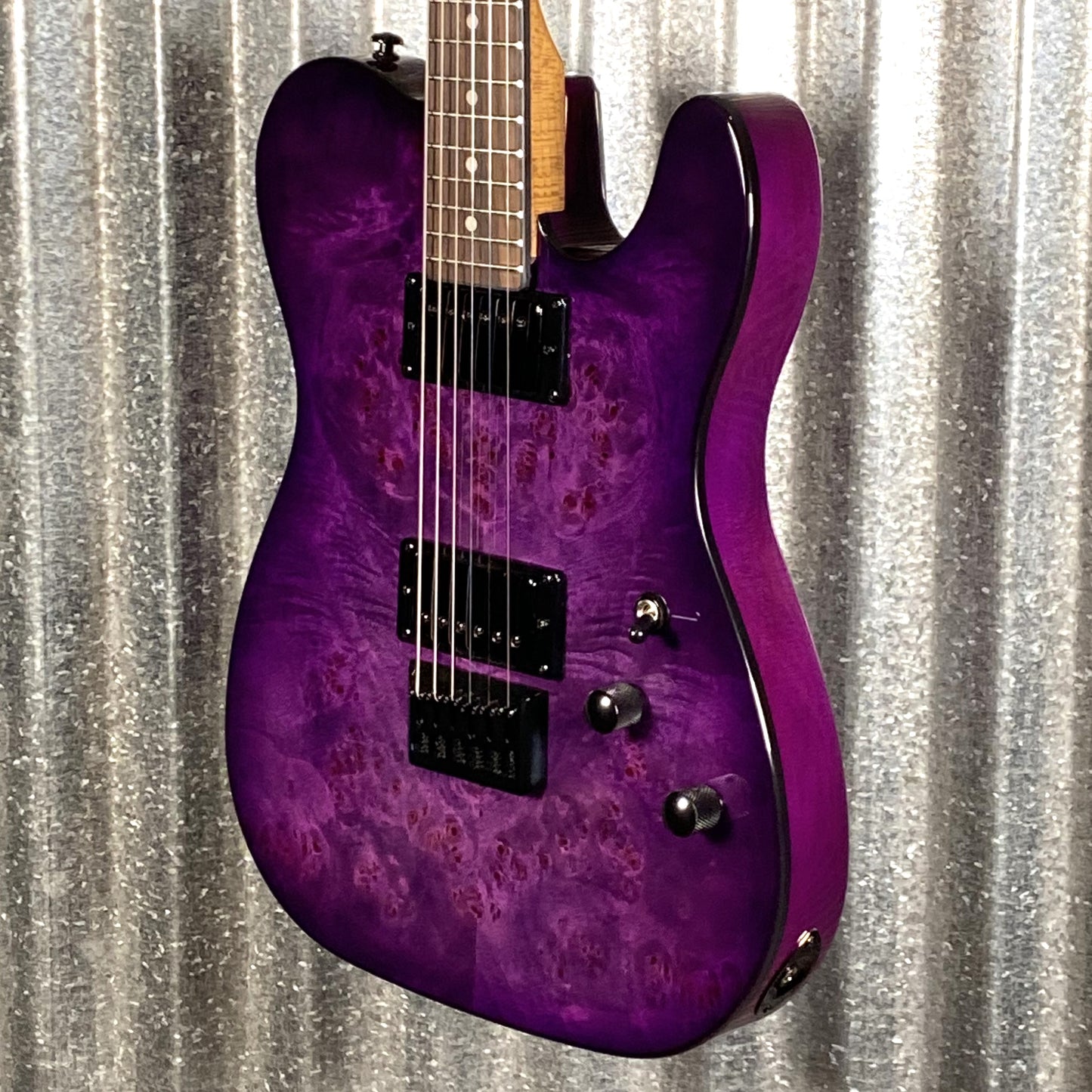 Schecter PT Standard Purple Burst Burl Guitar #0349