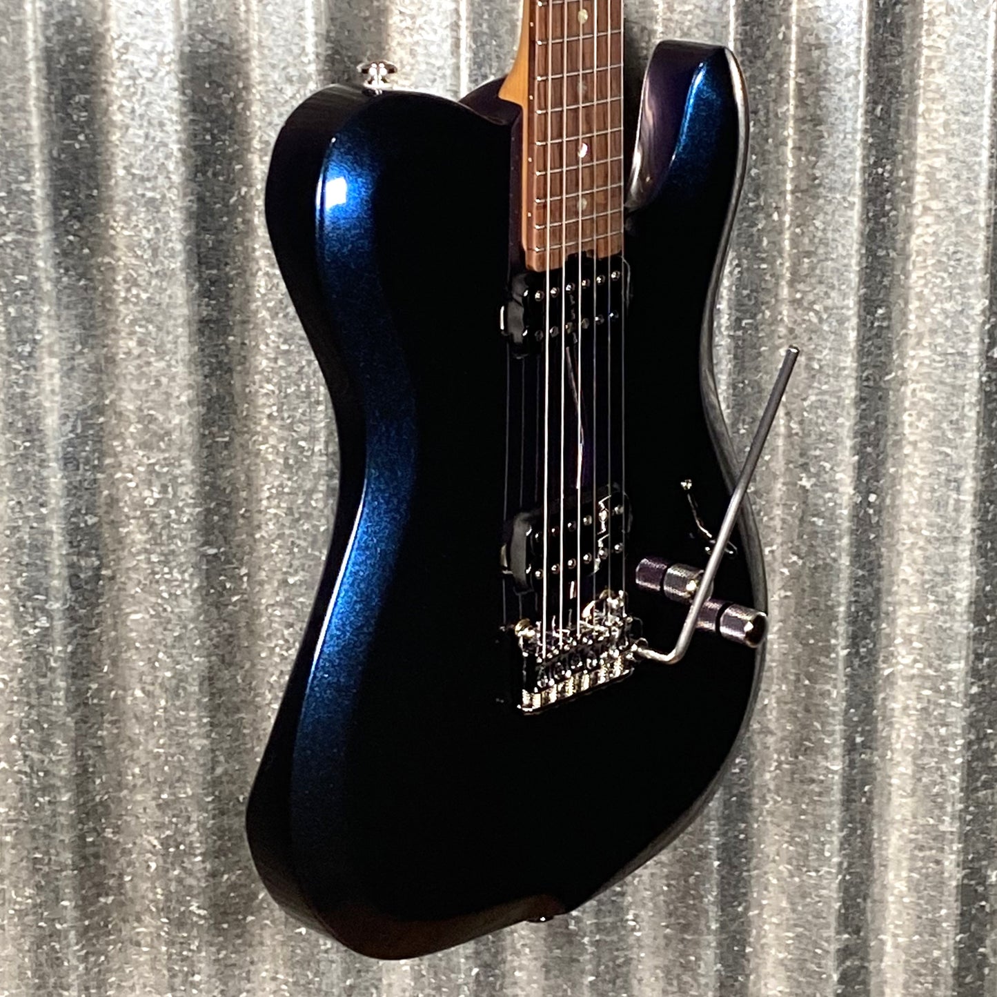 Musi Virgo Fusion Telecaster Deluxe Tremolo Indigo Blue Guitar #0043 Used