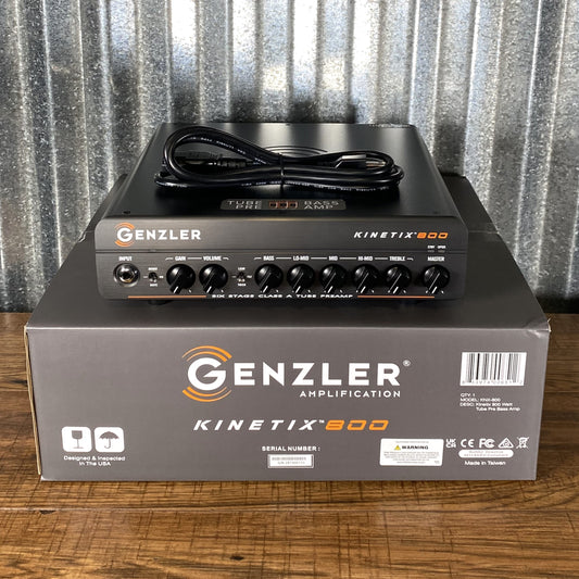 Genzler KNX-800 Kinetix 800 Watt Tube Preamp Bass Amplifier Head