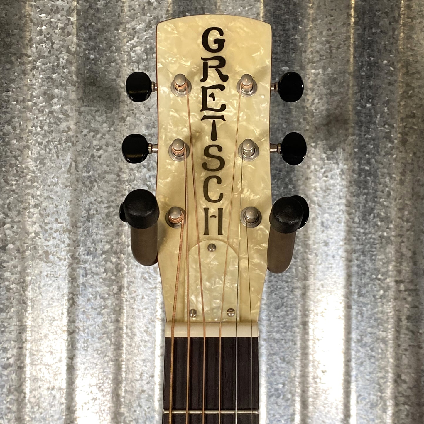 Gretsch G9201 Honey Dipper Round-Neck Brass Body Resonator Guitar & Case #3291 Used