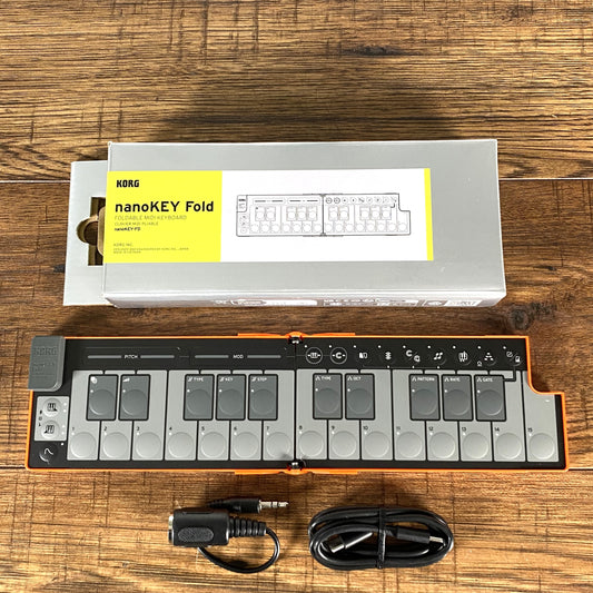 Korg nanoKey Fold LO W-07 Foldable Midi Keyboard Lava Orange