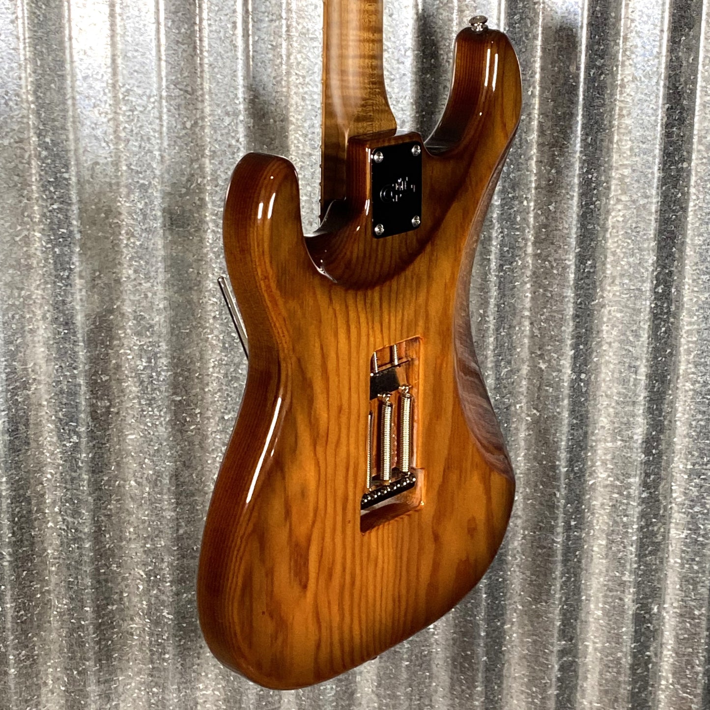 G&L USA Custom Shop Legacy HSH Smoked Caramel Roasted Pine Guitar & Bag #5004