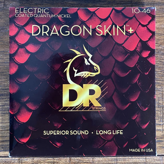 DR Strings DEQ-10 Dragon Skins + Coated Electric Guitar Set Medium 10-46