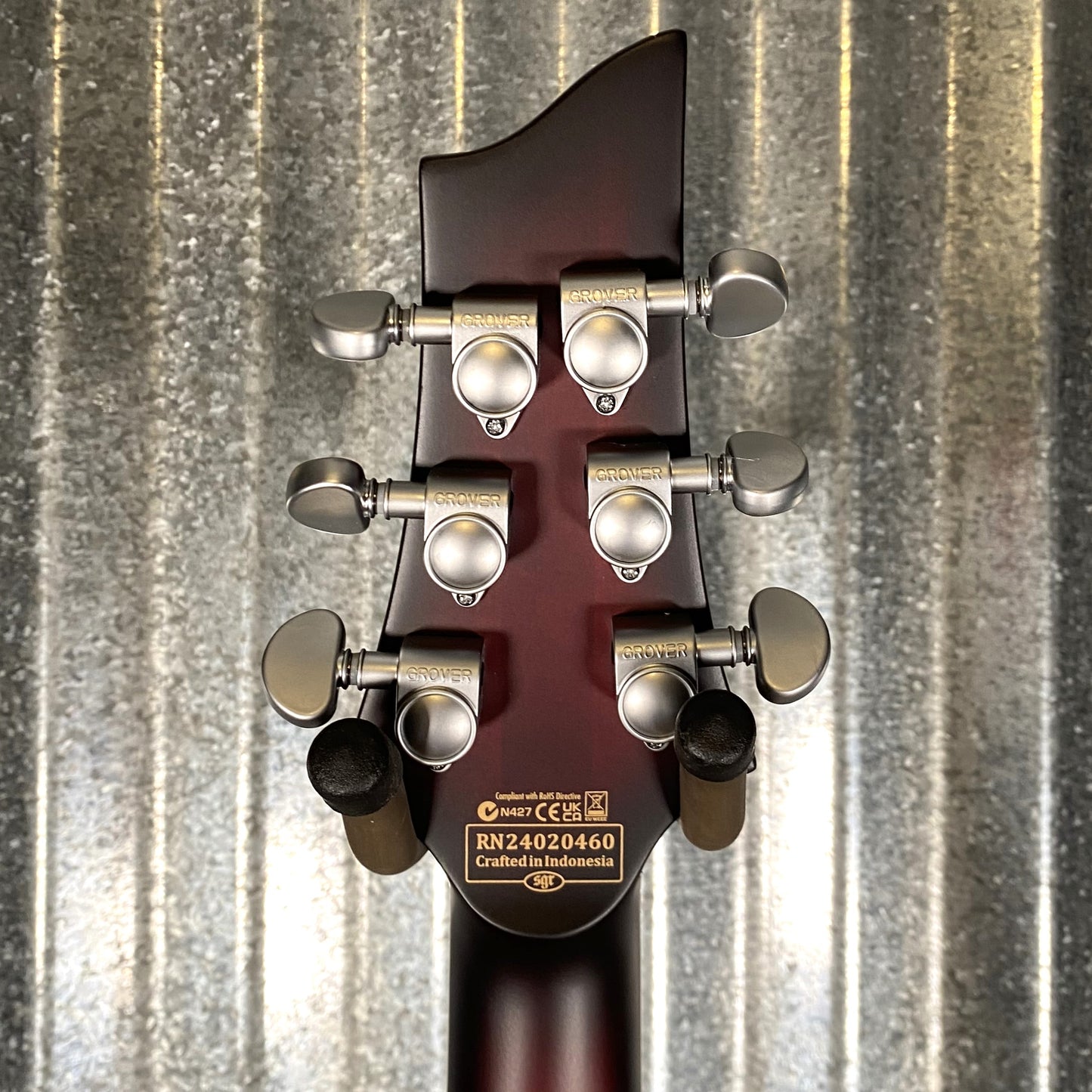 Schecter C-1 Platinum FR S Crimson Red Burst Satin Guitar #0460