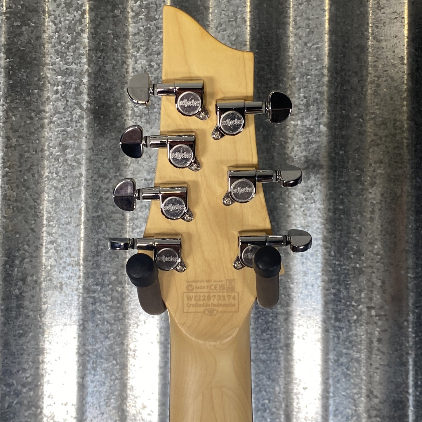 Schecter C-7 Deluxe 7 String Satin White Guitar #3174