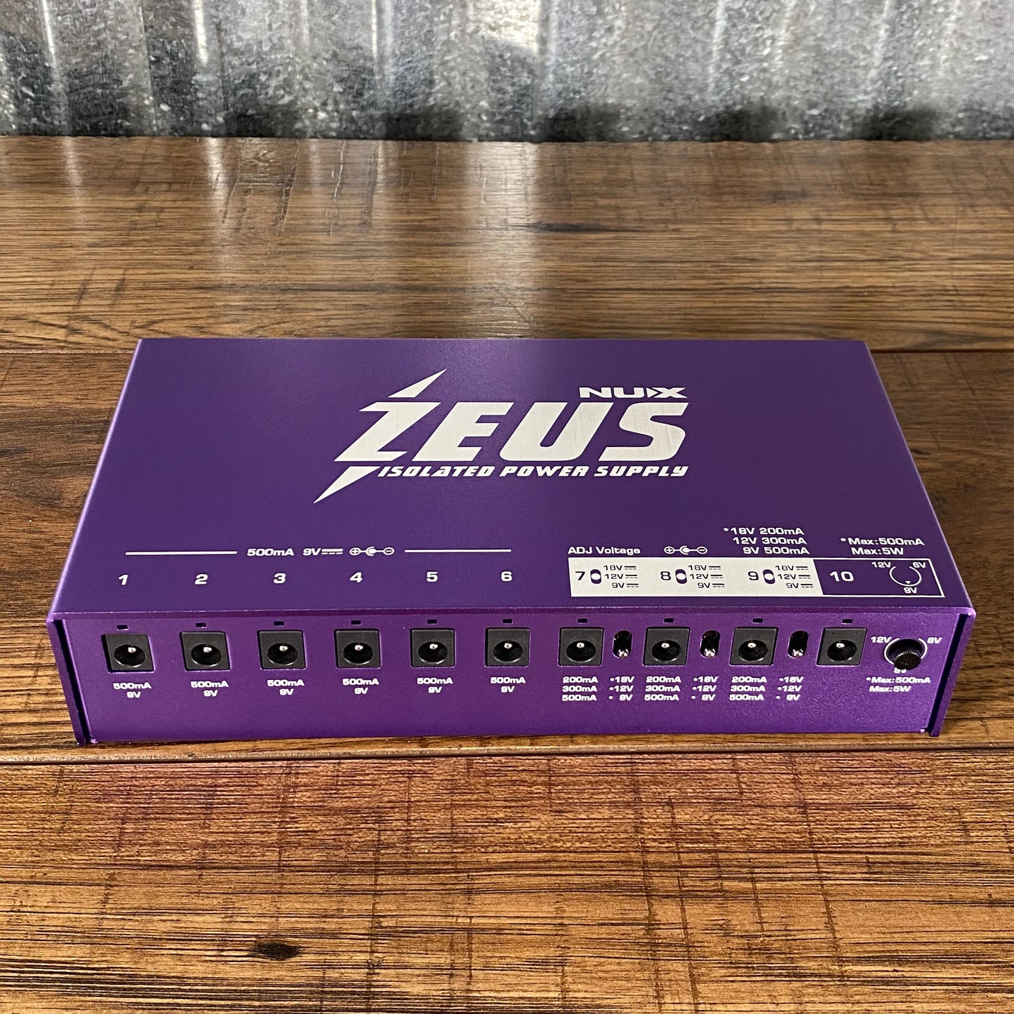 NUX NIP-Z10 Zeus 10 Output Isolated Guitar Pedalboard Effect Pedal Power Supply