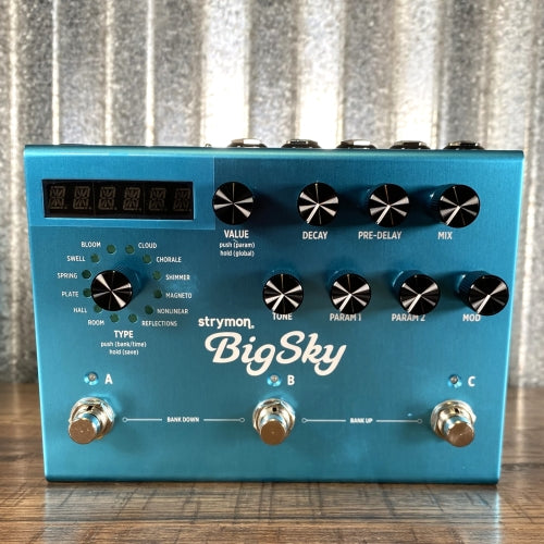 Strymon BigSky Reverberator Guitar Effect Pedal Demo