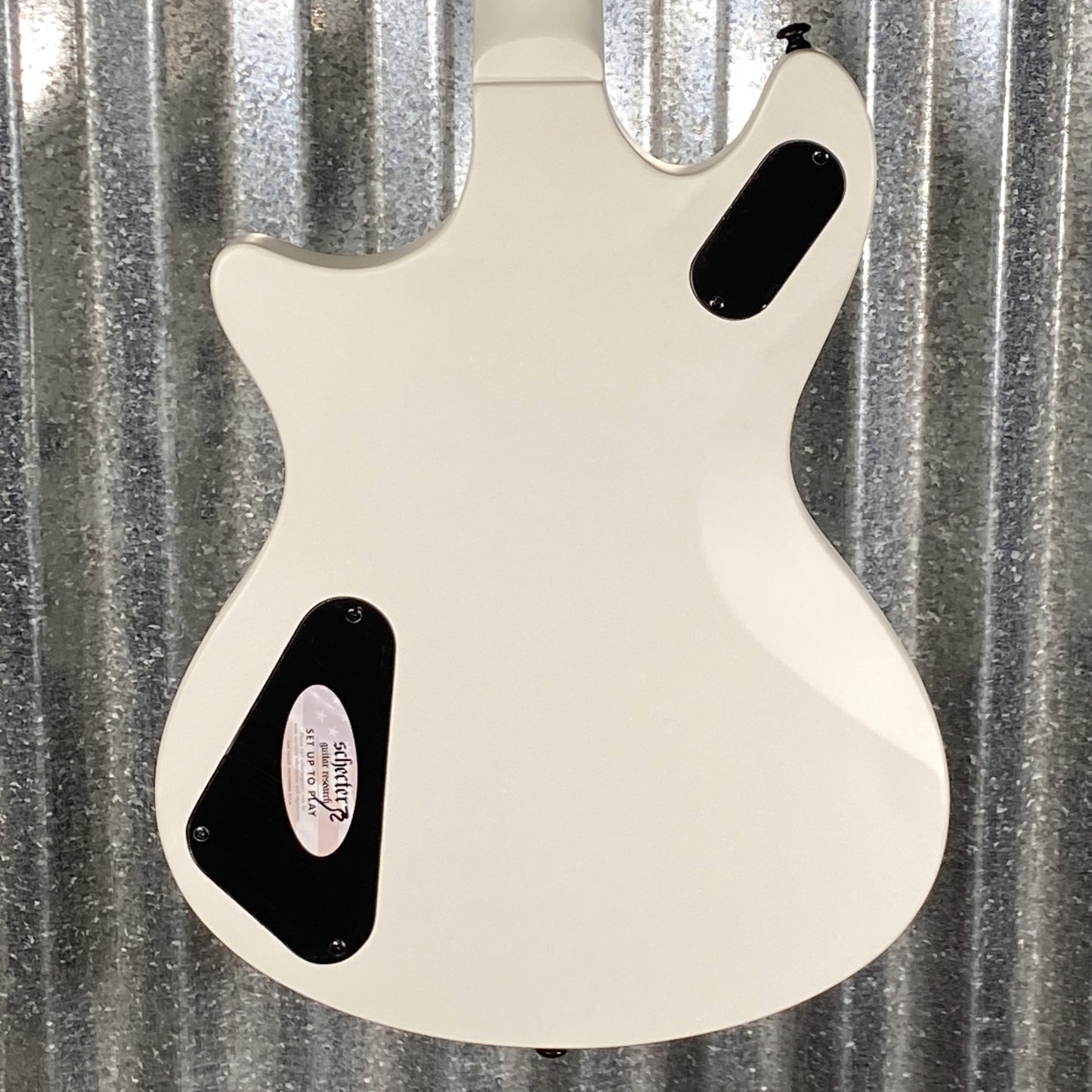 Schecter Jerry Horton Tempest Papa Roach Satin White Guitar #0687