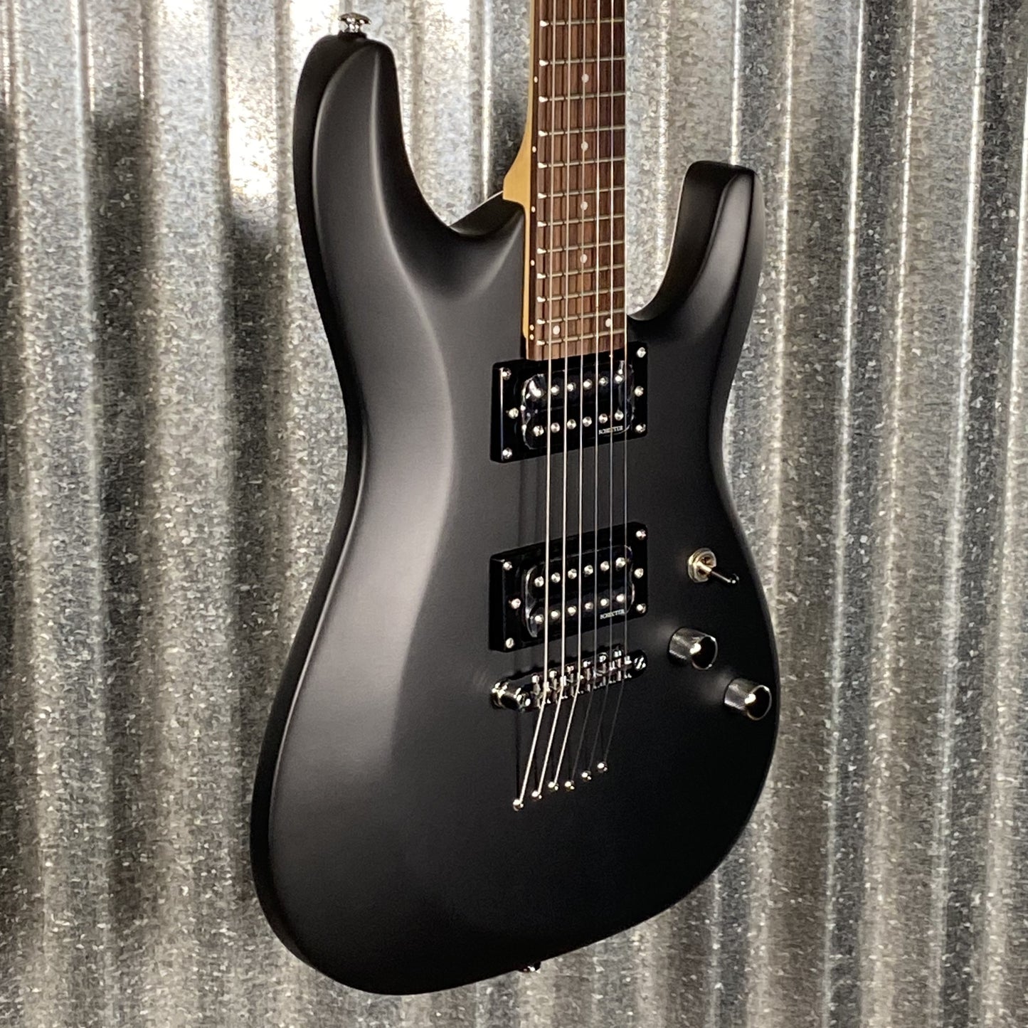 Schecter C-6 Deluxe Satin Black Guitar #0070