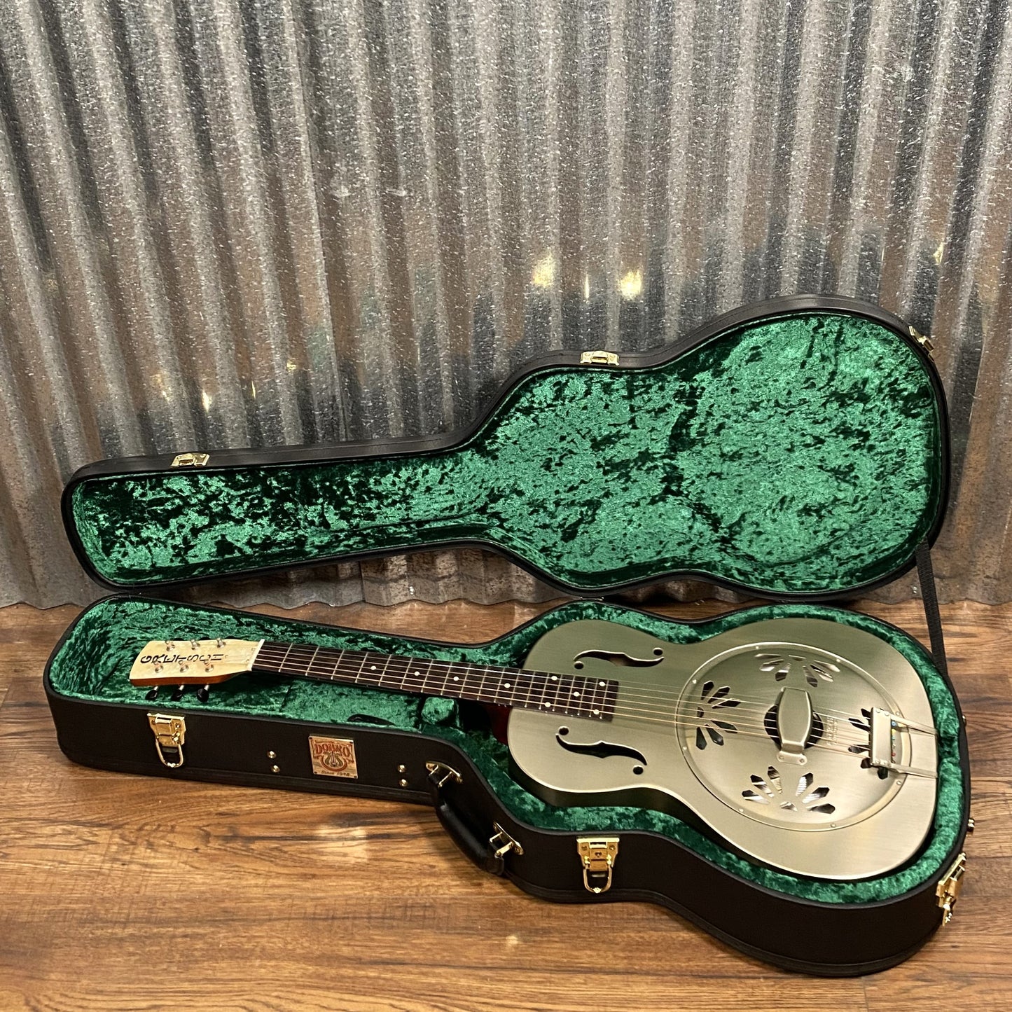 Gretsch G9201 Honey Dipper Round-Neck Brass Body Resonator Guitar & Case #3291 Used