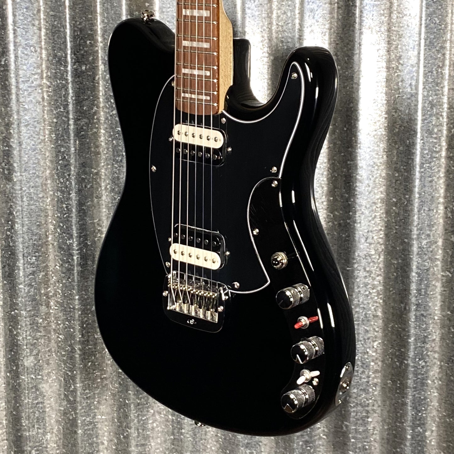 G&L USA CLF Research Espada HH Passive Jet Black Guitar & Bag #7024 Used
