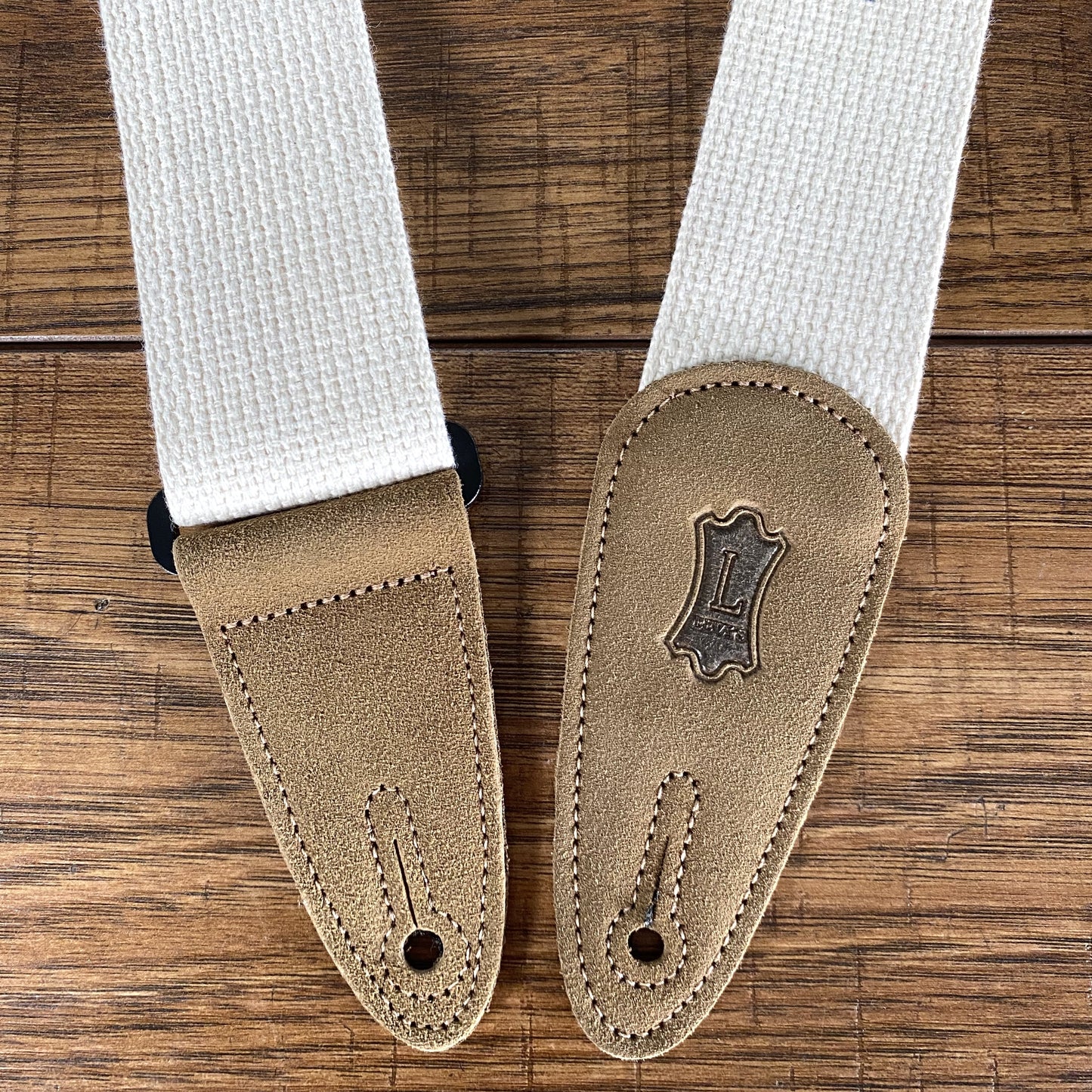 Levy's MC8U-006 2" Cotton Guitar Bass Strap Cream Blue Birds
