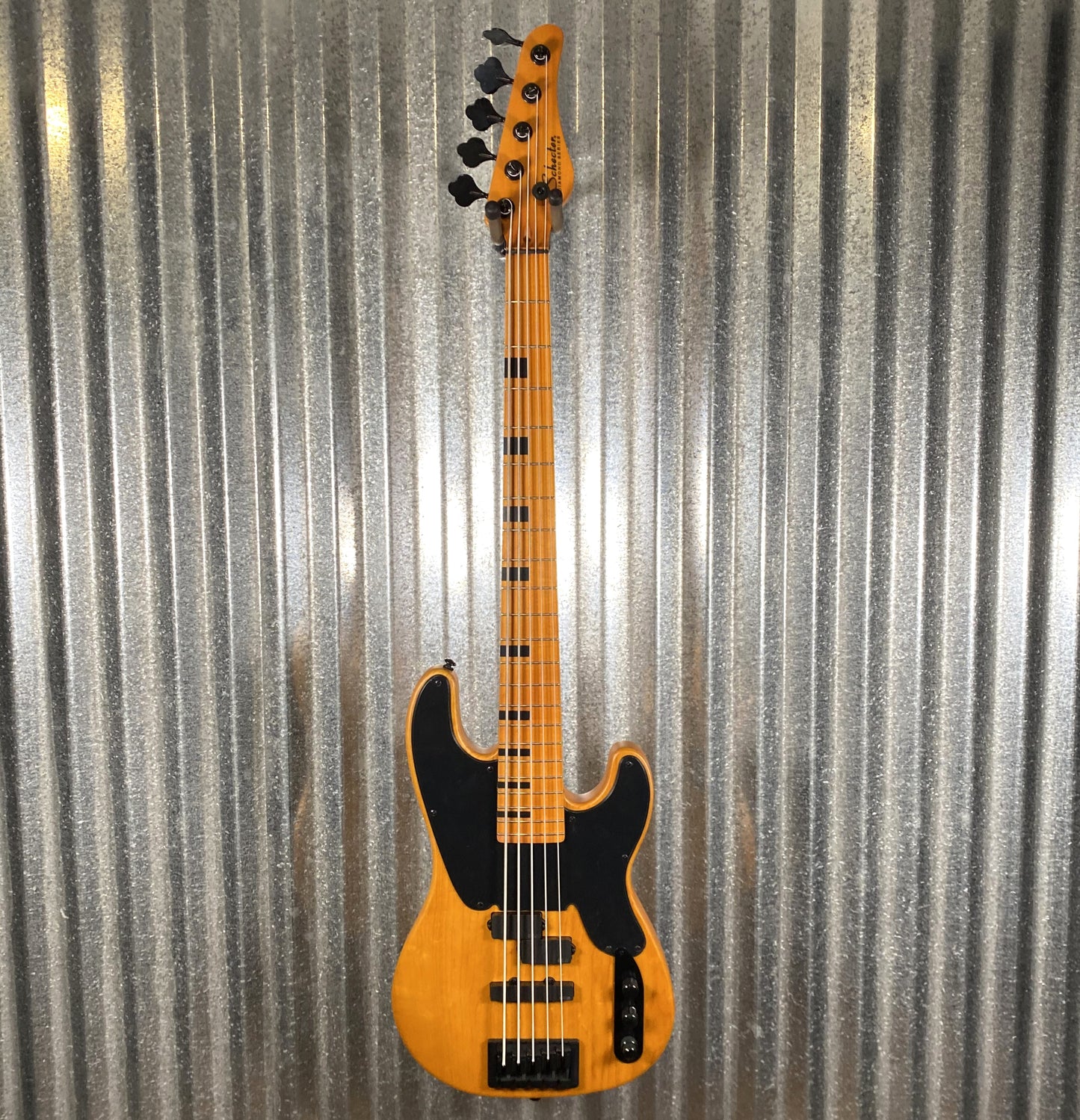 Schecter Model-T Session 5 String Bass Aged Natural Satin #1457